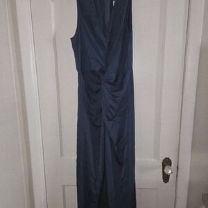 Chic Navy Blue Midi Dress